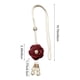 thumbnail image 3 of Abrazaderas para cortinas de camelia y perla | Cuerda trenzada ajustable para cortinas translúcidas y opacas | Accesorio decorativo para ventanas en rosa, caqui, beige y vino, 3 of 6