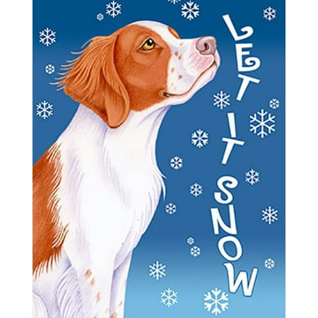 Brittany Spaniel - Best of Breed Let It Snow Garden (Best Food For Brittany Spaniel)
