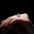 thumbnail image 4 of Empire Jewelry 14K White Gold Ring on Sale - 2 Ct Princess Cut Diamond Ring - Engagement Wedding Prong Setting Ring for Women - Elegant Party Wear Diamond Ring - Wedding Jewelry for Bridesmaids, 4 of 5