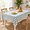 Aqua-55" x 55" (Square), variant on Fall Thanksgiving Orange Gingham Tablecloth Square 55"x55"