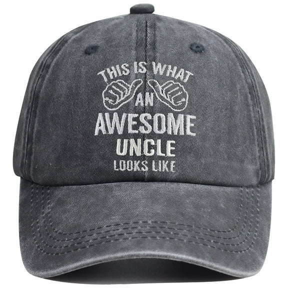 Uncle Hats for Men, Adjustable Embroidered Cotton Dad Birthday Baseball Cap