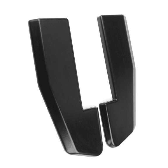 Ikon Motorsports Compatible with Universal V1 Style Rear Bumper Side Splitter Lip W/ 8 Screws - Sanded Black PP