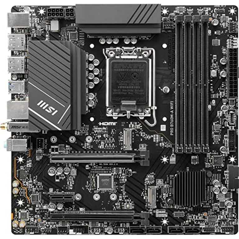 Restored MSI PRO B760M-A WIFI LGA 1700 Intel B750 SATA 6Gb/s DDR5