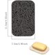thumbnail image 2 of Ahorro de jabón, 4 unidades de elevador de jabón ecológico, soporte para jabón, almohadilla para jabonera antideslizante reciclable natural (gris), 2 of 5