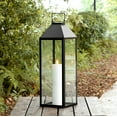 thumbnail image 2 of SAFAVIEH Ruane Black Metal Outdoor Candle Holder, 2 of 5