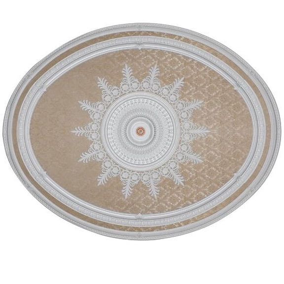 Blanco Oval Chandelier Ceiling Medallion 79 inches