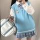 thumbnail image 4 of Suéter de lana Kawaii Kuromi Cinnamoroll My Melody Sanrioes, chaleco con cuello en V, ropa bonita para mujer, primavera y otoño, nuevo, 4 of 4