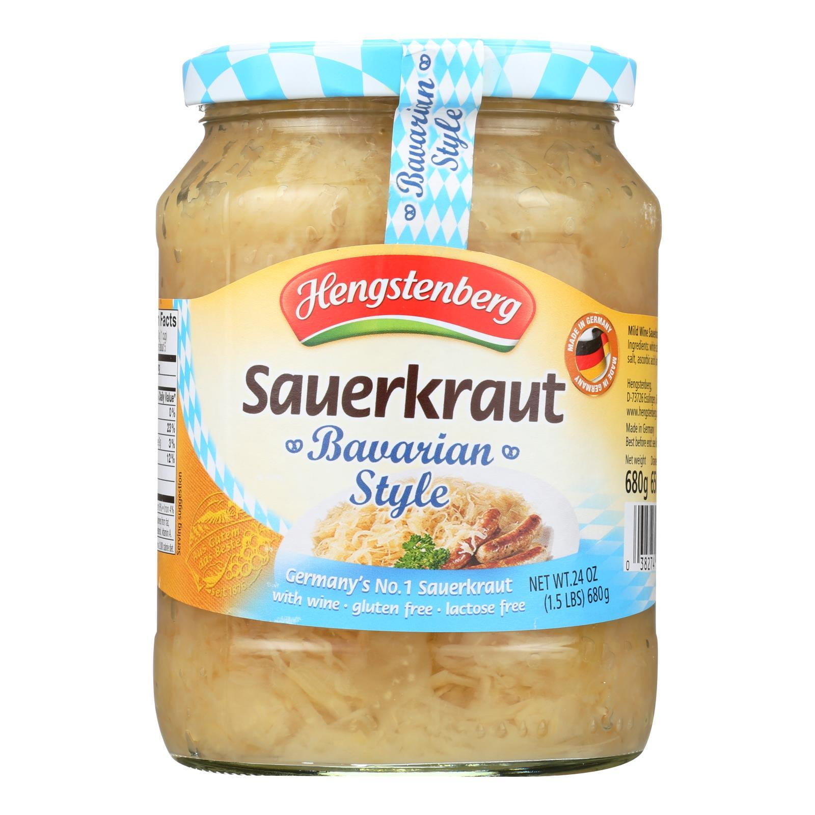 Hengstenberg Sauerkraut Bavarian Style Case of 12 24.3 oz