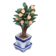 thumbnail image 1 of Decoración De Casa De Muñecas, Casa De Muñecas Mini Naranjo Brillante Altamente Simulado Foto Prop Miniatura Azul Porcelana Para Niños Para Entretenimiento, 1 of 7