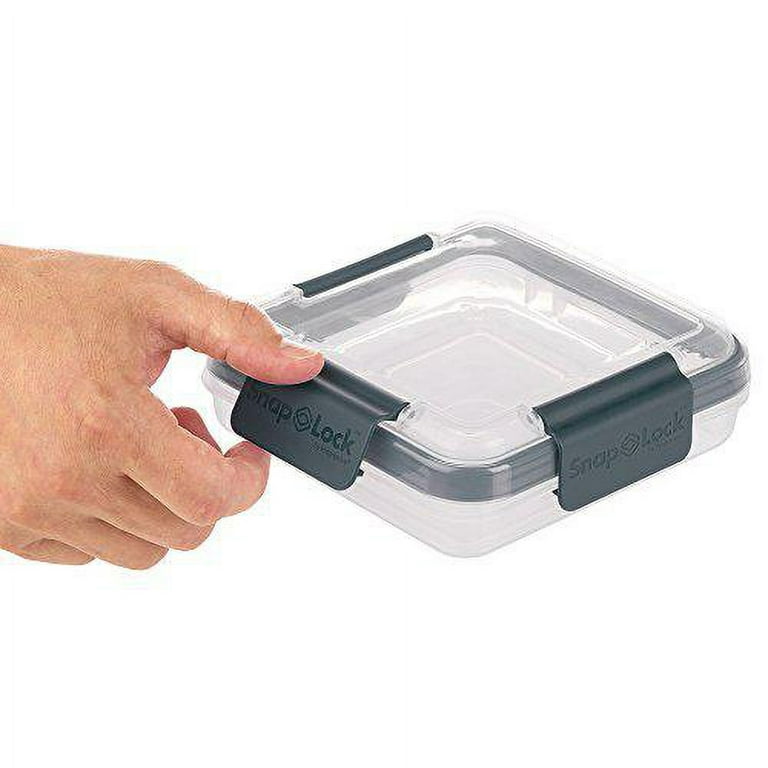 SnapLock by Progressive Sandwich To-Go Container - Gray, SNL-1001GY  Easy-To-Open, Leak-Proof Silicone Seal, Snap-Off Lid, Stackable, BPA FREE 