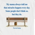 thumbnail image 3 of Forrest Gump - Miracles Happen Every Day  - Men's Short Sleeve Graphic T-Shirt, 3 of 5