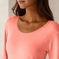 thumbnail image 4 of QSAWXQZ Women's 2PC Thermal Long Underwear Top and Leggings Set Crew Neck Long Sleeve Fleece Lined Stretch Winter Lightweight Base Layer 3XL, 4 of 8