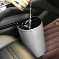 thumbnail image 1 of PENGXIANG Car Trash Can Keep Clean and Neat PU Leather Car Trash Organizer Waterproof and Collapsible Garbage Storage Bag with Elastic Strap Car Dustbin for Car Seats Door Handles, 1 of 9