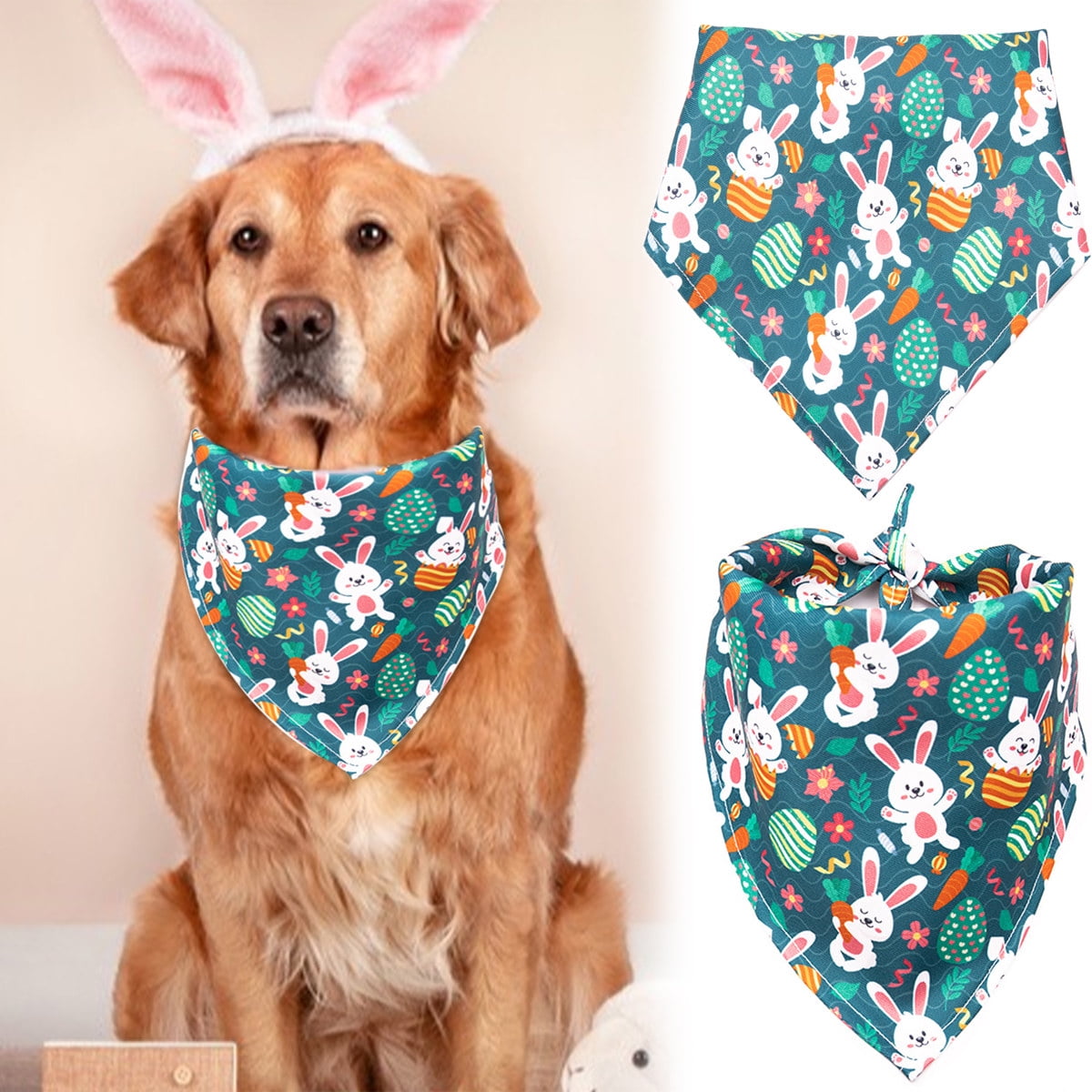 for Puppy & Cat & Rabbit & Dog-Perfect handkerchief!!! 5 colors of pet bandana
