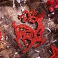 thumbnail image 5 of Merry Christmas Decorations Glitter Iron Deer Santa Claus Snowman Elk Pattern Ornaments Xmas Tree Pendant Kids DIY Hanging Gift, 5 of 5