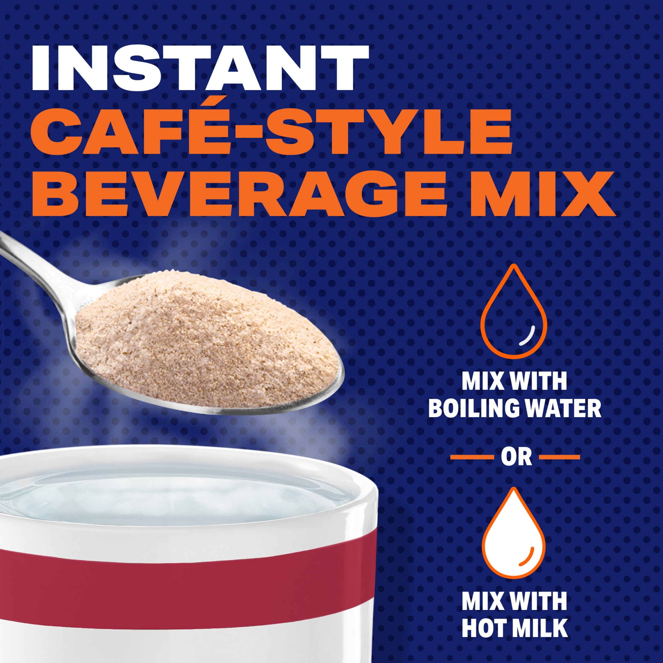 Maxwell House Instant Cafe-Style Beverage Mix, Easy to Prepare, 1 Canister, for Quick Morning Coffee or Afternoon Treat, Cafe Vienna, Kosher Dairy, 9 oz