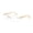 Transparent, variant on New Style Square Frameless Sunglasses with Spring Hinges and UV400 Protection for Enhanced Visual Clarity