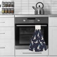 thumbnail image 6 of Hanging Towels 1 Pcs, Dish Towels Blue Cat Astronaut Absorbent Hand Towels with Hanging Loop Washcloth for Bathroom Kitchen, 6 of 6