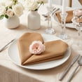 thumbnail image 3 of Unique Bargains 12Pcs Washable Reusable Dinner Cloth Napkins Brown 12x12inch, 3 of 6