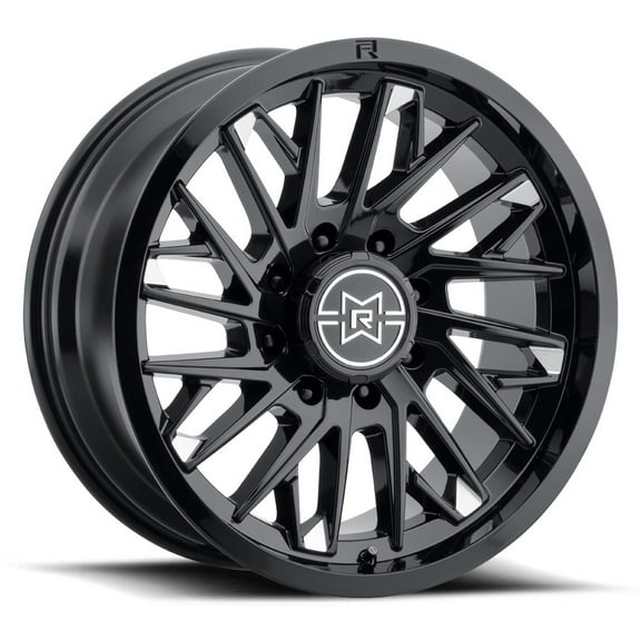 20x9 Method MR801 Raised Gloss Black Milled Wheel 8x180 (-12mm)