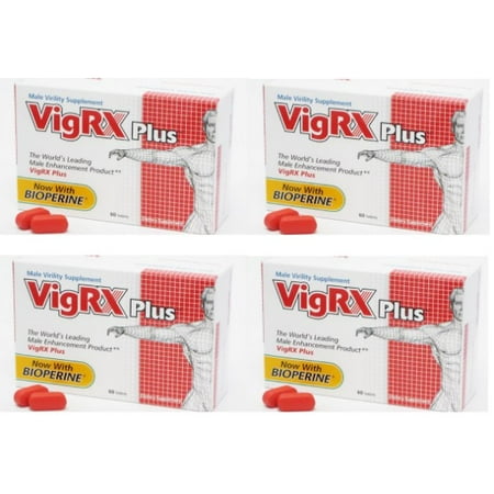 VigRX Plus - 4 mois Alimentation - Homme Enhancement- approche tout-naturel de la performance; 60 Capsules; Supplément à base de plantes orale