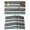 CadetBlue, variant on Green Black Striped Placemats Set of 6, Farmhouse Vintage Stripe Placemats for Dining Table, Place Mats for Kitchen Tabletop, Waterproof Wipeable Dining Table Mats Set
