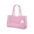 thumbnail image 7 of Women's Jelly Tote Bag,Glitter Transparent PVC Shoulder Bag, Waterproof Clear Tote Purse for Beach, Pool, Shopping, Work, Travel, Reusable Handbag, 1 Pack, 7 of 7