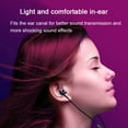 thumbnail image 2 of 3.5mm plug wired headphones with [USB C to 3.5mm adapter],metal subwoofer stereo wired earbuds with microphone noise reduction,in ear earphones wire with magnet, 2 of 7