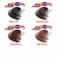 thumbnail image 3 of PrePat Remy Hair Extensions Clip-in Fringe – Thin Air Bangs Front Natural Hairpiece, 3 of 6