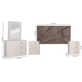 thumbnail image 4 of Recamara KS 4 Piezas Eloria Blanco y Gris - Kessa Muebles, 4 of 5