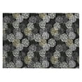 thumbnail image 2 of Addison Rugs Chantille Indoor/Outdoor Transitional Circles Black Washable Rectangle Rug, 1'8" x 2'6", 2 of 6