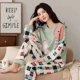thumbnail image 1 of Pijamas de manga larga para mujer, conjunto de ropa de casa informal de gran tamaño, sección delgada, otoño e invierno, primavera y otoño, nuevo, 1 of 4