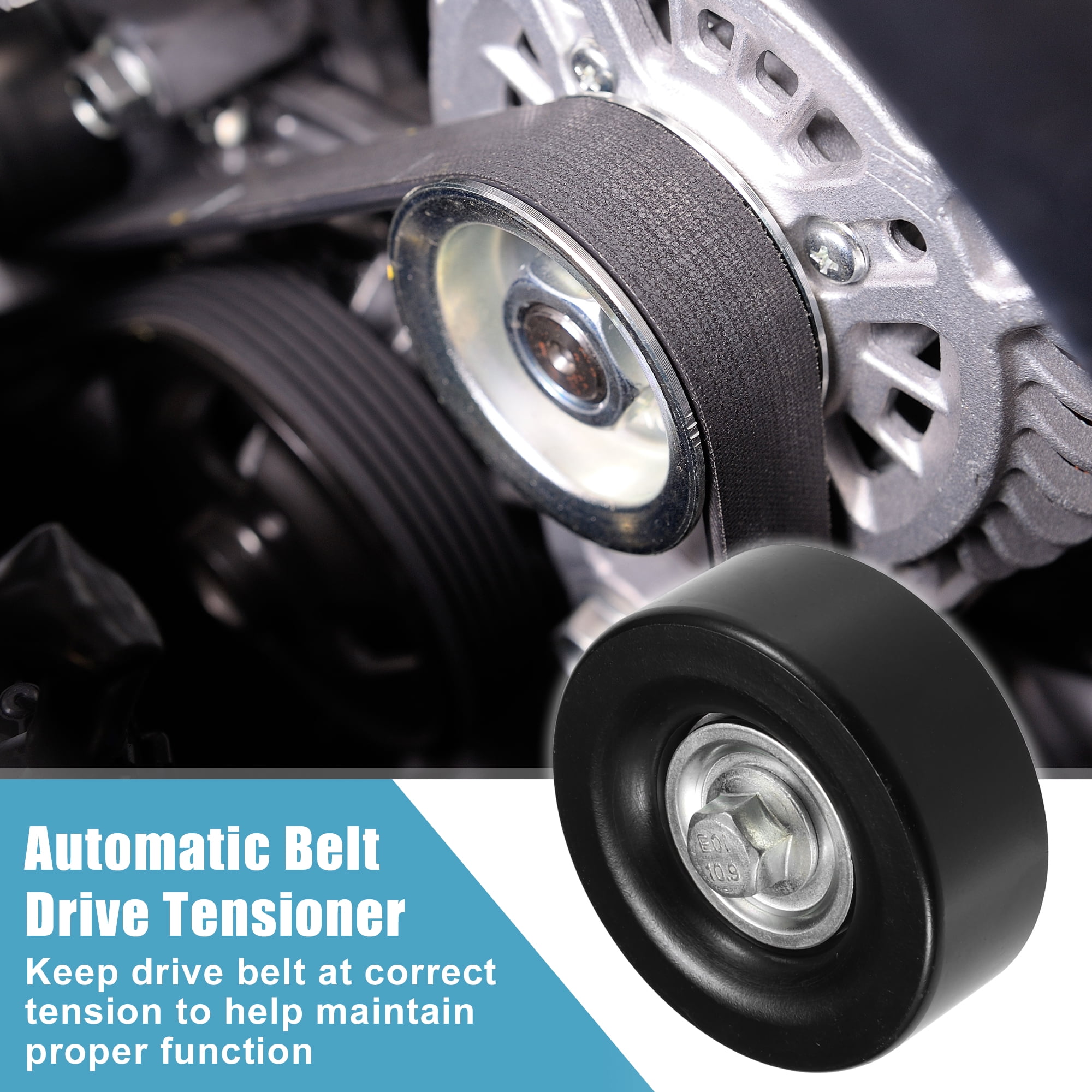 Drive Belt Tensioner Assembly Accessory Idler Pulley No.68027603AA for Jeep Wrangler 2009-2010 2007