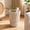 White, variant on Wicker Waste Basket, Small Bathroom Trash Can,Trash Can Boho Woven Decorative Office Garbage Cans,for Bedroom, Bathroom, Office and More (Brown)