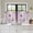 Pink, Lavender, Mauve, Lilac, variant on Blue Spring Floral 2 Panel Kitchen Curtains for Small Windows, Vintage Luxury Botanical Bathroom Tier Curtain, Short Window Treatment for Bedroom/Living Room 55"x36"