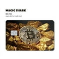 thumbnail image 4 of Magic Shark Earth Golden Flower Cat Ainime Circuit Board Matte Skin Sticker Film Cover for Credit Card Bank Card 1161 Small Chip, 4 of 6