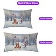 thumbnail image 5 of Hello Winter Cocker Spaniel Football Snowman Welcome Snowy Morning Quilt Pillowcase Cockers Dog Lover Gifts Throw Pillow Cover Bed Home Decor - 01012, 5 of 5