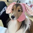 thumbnail image 5 of EWSFHUI Pet Hat - Pet Knitted Hat with Cute Rabbit Ears,Bunny Costume for Dogs & Cats,Dog Winter Hat,Keep Warm Autumn Winter Ornamental Photo Props Dog Cosplay Cap- Pink S, 5 of 6