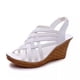 thumbnail image 4 of Sandalias de cuña de estilo europeo y americano para primavera y verano, Boca de pescado Sexy, tacones altos con huecos, talla grande, 4 of 4