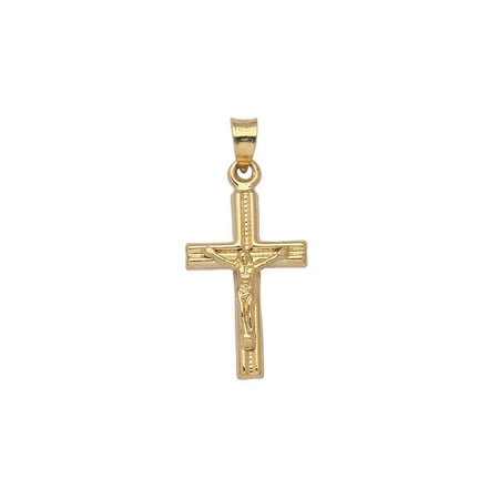 14k Yellow Gold Crucifix Pendant Cross, Pendant Only