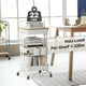 thumbnail image 5 of Carrito utilitario rodante DTK de 3 niveles con tapa superior, color blanco, 5 of 7
