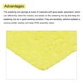 thumbnail image 4 of Soldering Sponge 30 x 90cm Rectangle Yellow Cleaning Pad Welding Tip Iron Replacement for Cleaning Soldering Iron 1.5mm Natural Thickness 11mm Water Absorption Thickness, 4 of 6