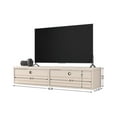thumbnail image 3 of Liberty Wood 42" Floating Office Desk in Off White, 3 of 3