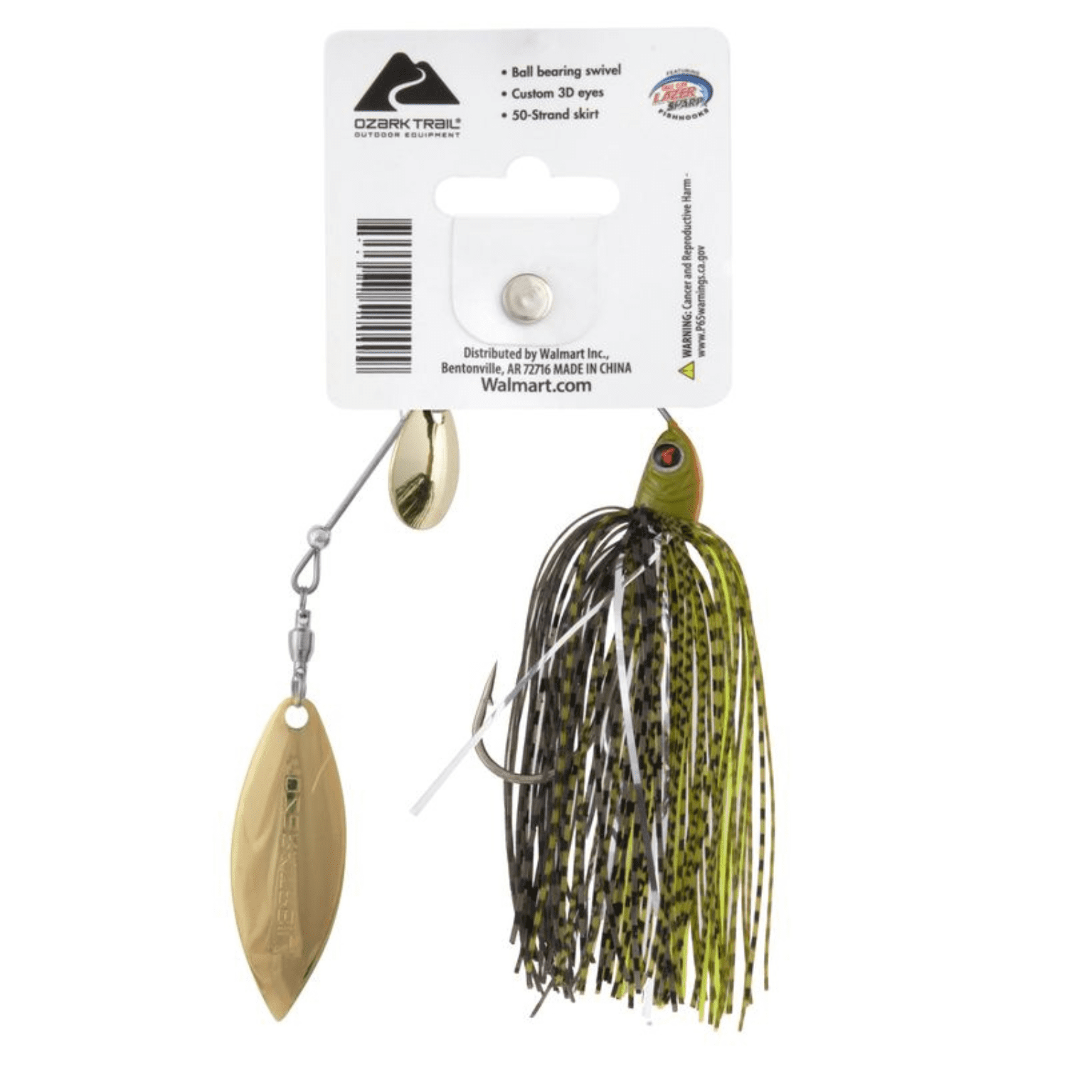 (2 pack) Ozark Trail Spinnerbait Fishing Lure 3/8 oz. – Bluegill