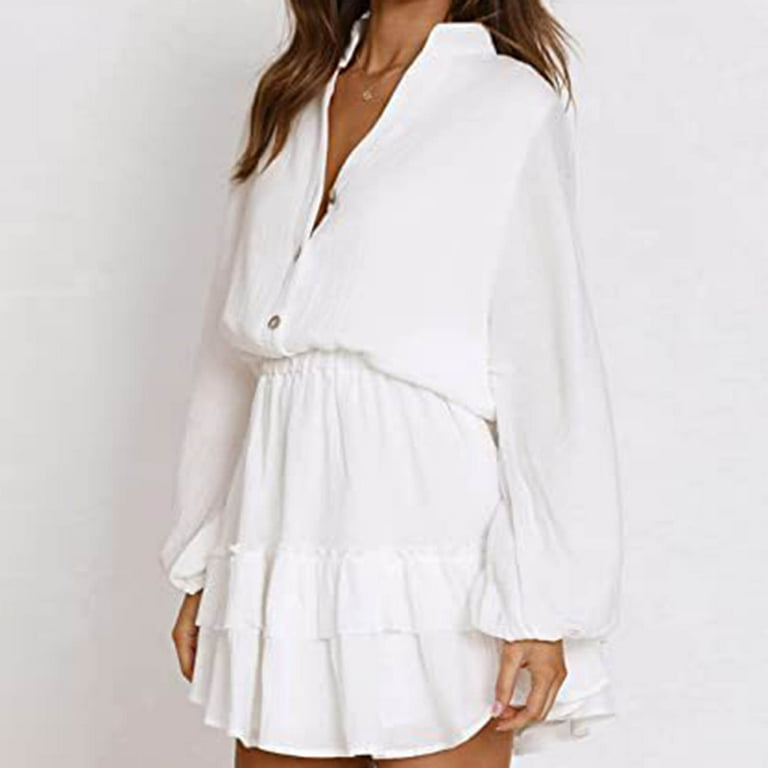 white long sleeve peplum dress SHEIN Priv New White Off Shoulder Elegant A-Line Peplum Dress With Long Sleeves For Women