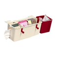 thumbnail image 1 of TIELUTT Overbed Caddy Organizer Hanging Storage for Bedside Desk with Expandable Design Baby Clothes Organization Bag Organizer Storage Blanket Storage Closet with Lids Tidy & Co, 1 of 6