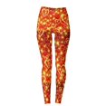 thumbnail image 4 of Outfmvch Valentine Pants for Women Womens Printed Leggings Women Leggings Sweatpants Women Plus Size Leggings Running Leggings for Women Fleece Lined Leggins Orange M, 4 of 4