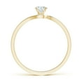 thumbnail image 2 of ANGARA Natural Solitaire Diamond Bypass Engagement Ring in 14K Yellow Gold for Women (Size-4.1mm| Color-G| Clarity-VS2) | April Birthstone, Anniversary, Jewelry Gift for Women | Natural Diamond Ring, 2 of 10