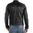 thumbnail image 2 of New Men Quilted Leather Jacket 100% Genuine Soft Lambskin Biker Bomber A130, 2 of 3
