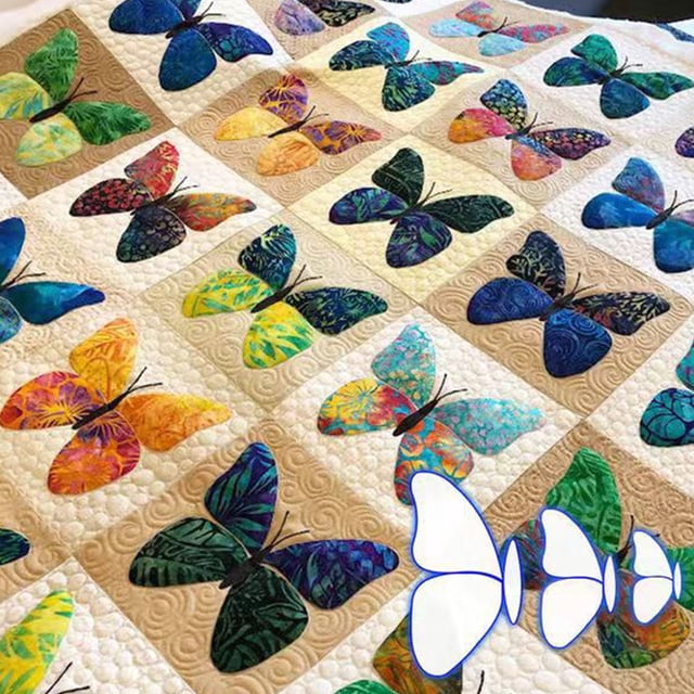 Vaidha Magnifique Ensemble de Gabarits Règle de Couture, Gabarits de Courtepointe en Acrylique pour Apprentis Bricolage Courtepointe Couture Artisanat Broderie